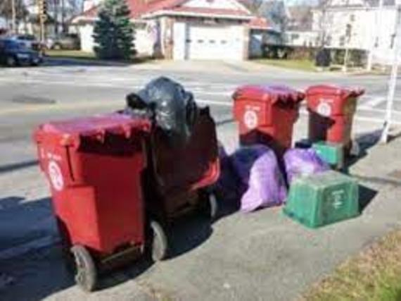 Large ok lowell trash barrels and trash bags lowell ma 2011 12 080